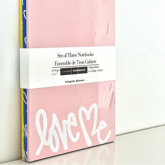 Starbucks + Curtis Kulig Set of Three Notebooks - Picture 2 of 3